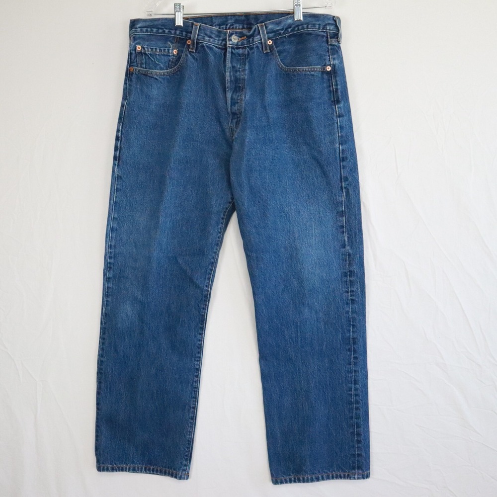 Vtg Levi's‎ 501 Jeans Mens 38x29 Original Fit Button Fly 5-Pocket Denim Blue